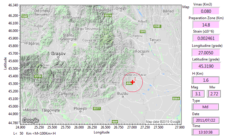 Vrancea Map