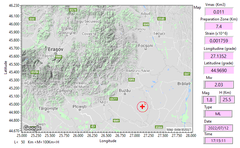 Vrancea Map