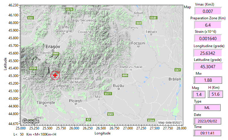 Vrancea Map